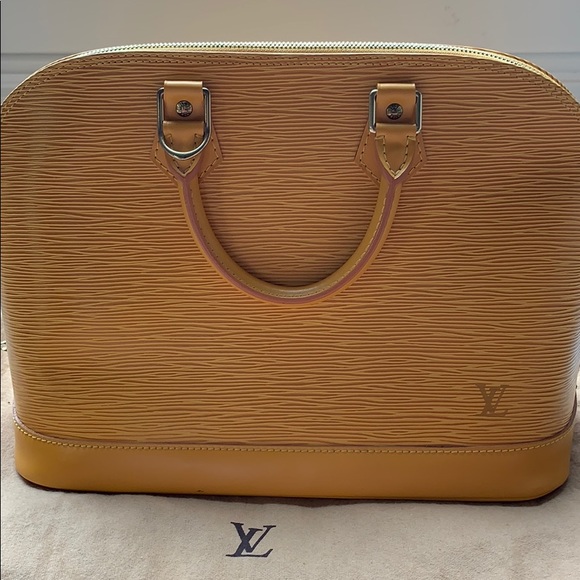 Louis Vuitton Handbags - Louis  Vuitton  Alma Epi  Yellow Leather
